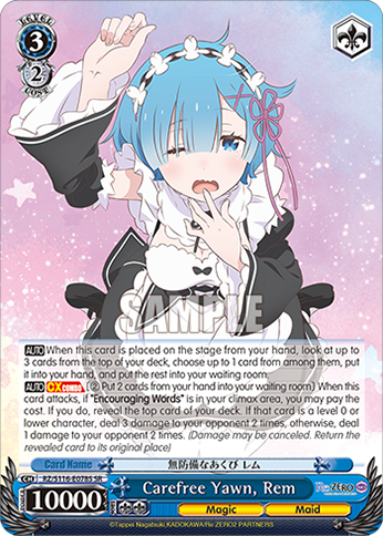 Carefree Yawn, Rem — RZ/S116-E078S