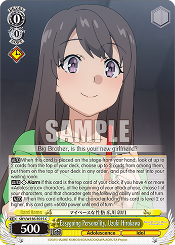 SBY/W136-E015 Easygoing Personality, Uzuki Hirokawa