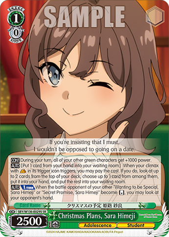 SBY/W136-E029S Christmas Plans, Sara Himeji