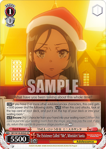 SBY/W136-E056S The Existence Called “Me”, Miniskirt Santa
