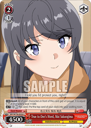 SBY/W136-E058 True to One's Word, Mai Sakurajima