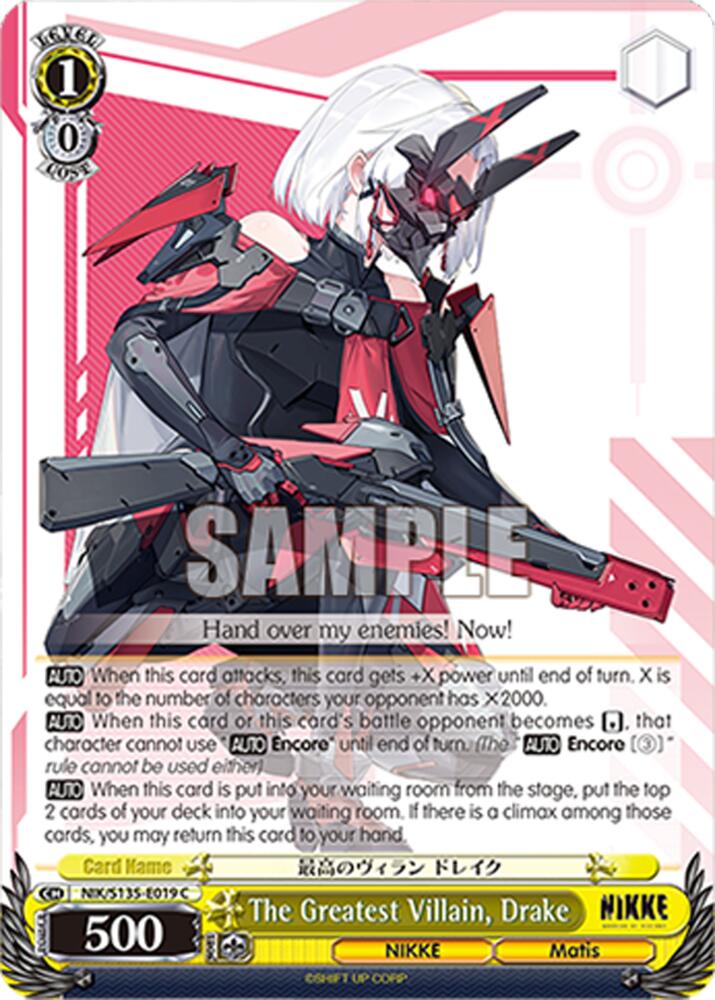 NIK-S135-019 The Greatest Villain, Drake