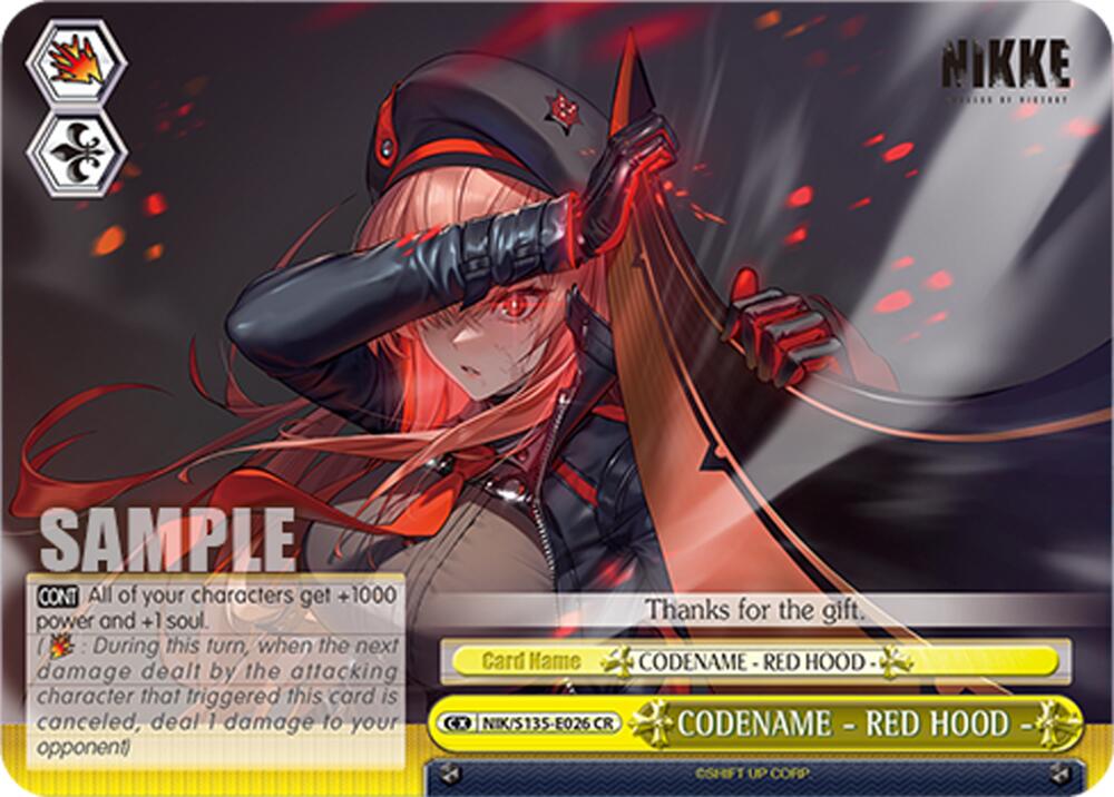 NIK-S135-026 CODENAME - RED HOOD -