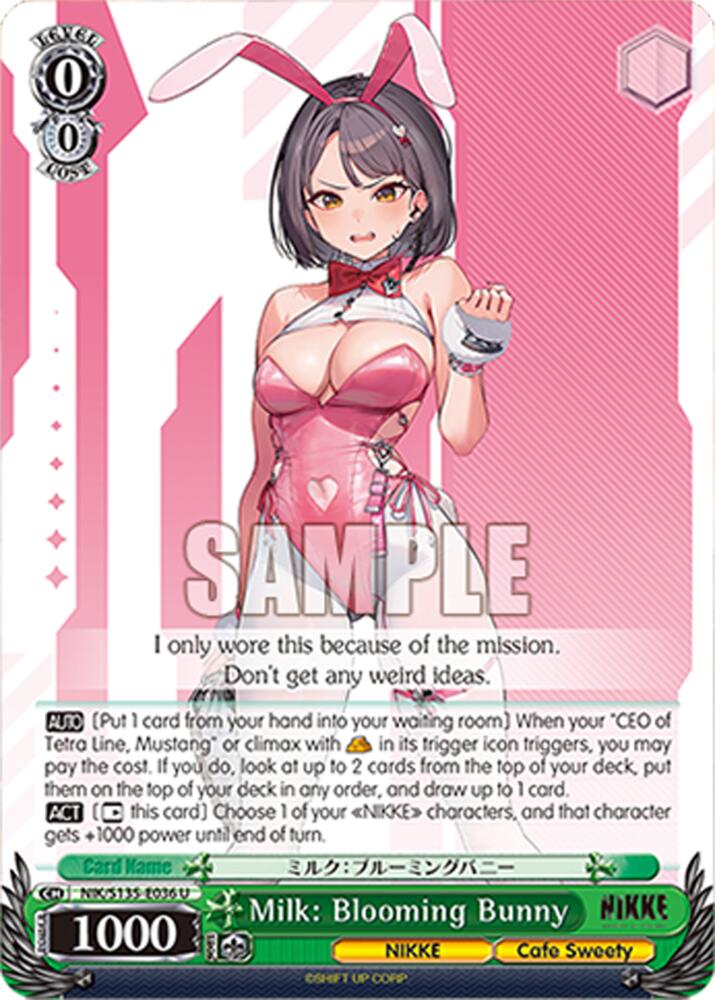 NIK-S135-036 Milk: Blooming Bunny