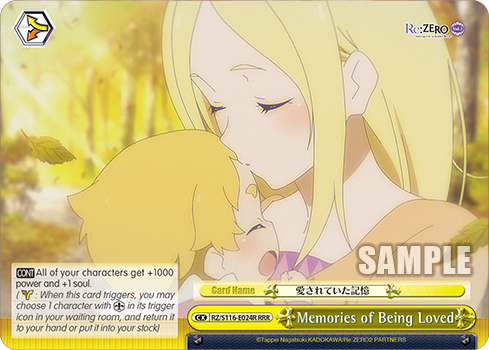Memories of Being Loved — RZ/S116-E024R