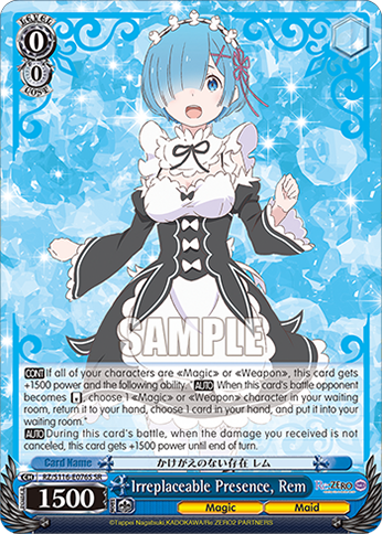 Irreplaceable Presence, Rem — RZ/S116-E076S