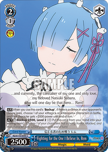 Fighting for the One I Believe In, Rem — RZ/S116-E095