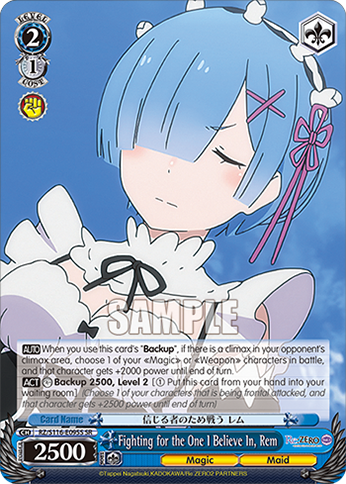 Fighting for the One I Believe In, Rem — RZ/S116-E095S