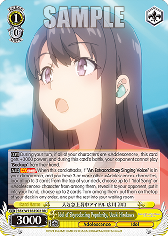 SBY/W136-E002 Idol of Skyrocketing Popularity, Uzuki Hirokawa