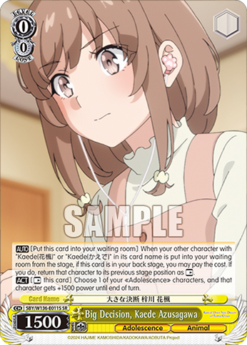 SBY/W136-E011S Big Decision, Kaede Azusagawa