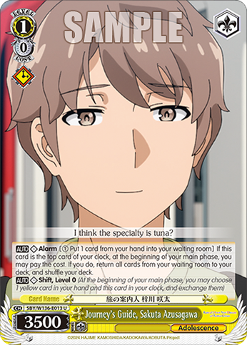 SBY/W136-E013 Journey's Guide, Sakuta Azusagawa
