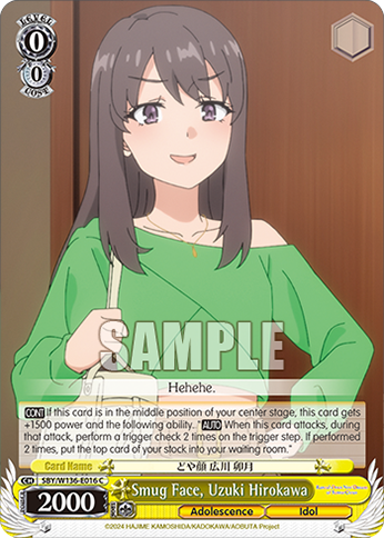SBY/W136-E016 Smug Face, Uzuki Hirokawa