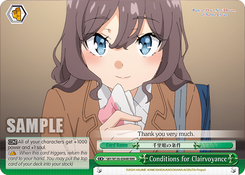 SBY/W136-E044R Conditions for Clairvoyance