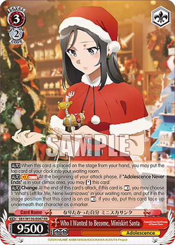 SBY/W136-E047 Who I Wanted to Become, Miniskirt Santa