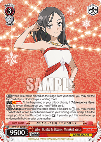 SBY/W136-E047S Who I Wanted to Become, Miniskirt Santa