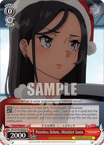 SBY/W136-E063S Pointless Debate, Miniskirt Santa