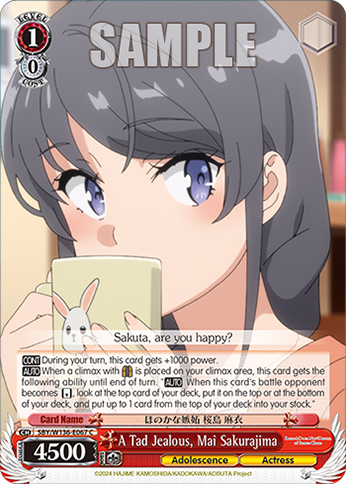 SBY/W136-E067 A Tad Jealous, Mai Sakurajima