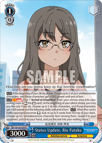 SBY/W136-E093 Status Update, Rio Futaba