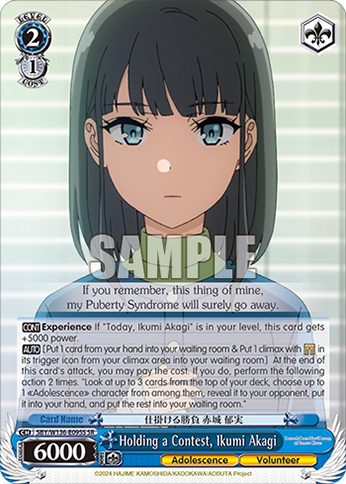 SBY/W136-E095S Holding a Contest, Ikumi Akagi