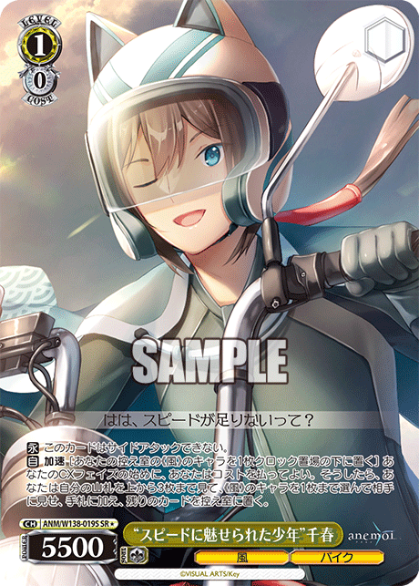 ANM-W138-019S “A Boy Captivated by Speed”Chiharu Kawase